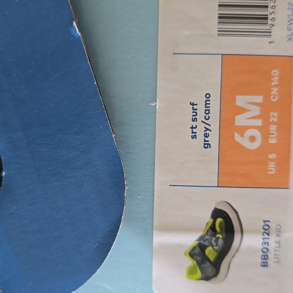 Stride Rite Little Kid SRT/Surf Grey/Camo Sneaker Sandals - Picture 2 of 5
